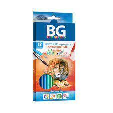 Карандаши цветные "BG" 12 цв "Aguarella"